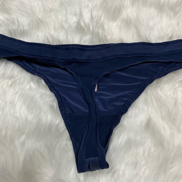 Victorias Secret Navy Blue Glitter Thong - Picture 6 of 6